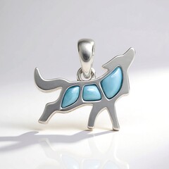 Ciondolo in argento con Larimar