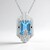 Collar en plata con Topacio azul cielo