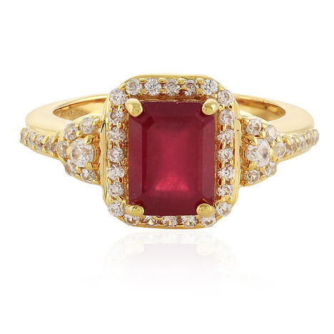 Anello in argento con Rubino del Madagascar