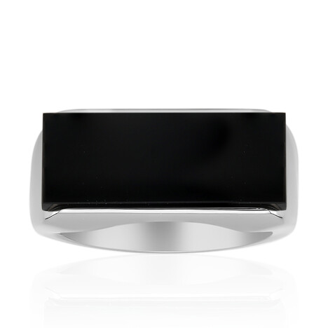 Black Onyx Silver Ring