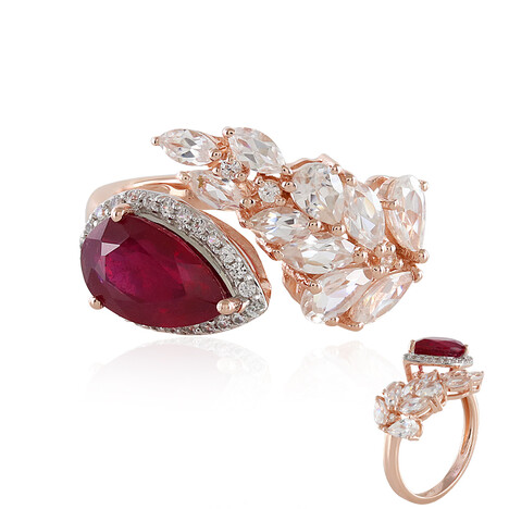 Madagaskar-Rubin-Silberring (de Melo)