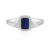 Anillo en plata con Cianita de Nepal