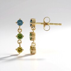 Orecchini in oro con Diamante Blu SI2