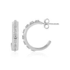 I2 (I) Diamond Silver Earrings (de Melo)
