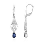 Pendientes en plata con Cianita de Nepal