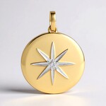 Ciondolo in argento con Diamante I1 (G) (Annette)