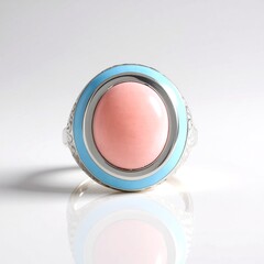 Anello in argento con Opale Rosa (de Melo Essence)