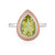 Anillo en plata con Cuarzo del Ouro Verde