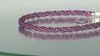 Zilveren armband met magenta granaten
