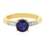 Blauer Madagaskar-Saphir-Silberring