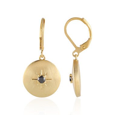 Orecchini in ottone con Diamante Nero (Juwelo Style)