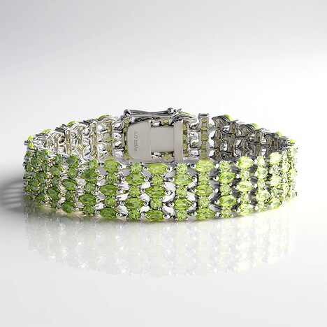 Bracciale in argento con Peridoto