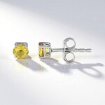 Orecchini in argento con Scapolite