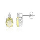 Boucles d'oreilles en argent et Citrine jaune citron