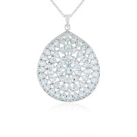 Collana in argento con Topazio Blu Cielo