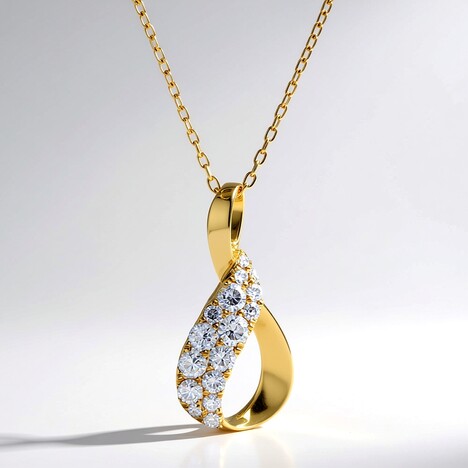 Collana in oro con Diamante SI1 (H) (CIRARI)