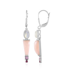 Orecchini in argento con Opale Rosa (KM by Juwelo)