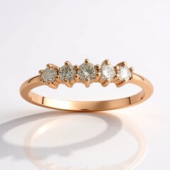 Anello in argento con Diamante Rose de France VS1 di Argyle
