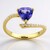 Anello in oro con Tanzanite AAA (CIRARI)