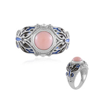 Pinkfarbener Opal-Silberring (Adela Silber)