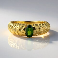 Anello in argento con Diopside Russo (SAELOCANA)