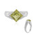 Ouro Verde-Quarz-Silberring (de Melo Essence)