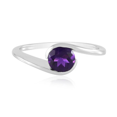 Sambia-Amethyst-Silberring (de Melo)