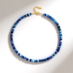 Collana in argento con Afghanite (Adela Silber)