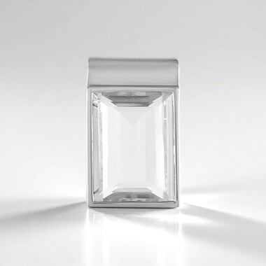 Ciondolo in argento con Quarzo Bianco (MONOSONO COLLECTION)