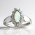 Anello in argento con Opale Australiano