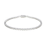 Brazalete en plata con Zircón (Adela Silber)
