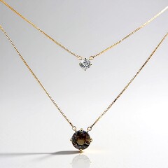 Collana in oro con Tanzanite (non riscaldata) (de Melo Gold)