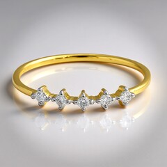 Anello in oro con Diamante SI1 (G)
