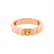 Anello in argento con Zircone Giallo