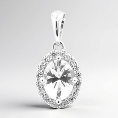 Ciondolo in argento con Danburite