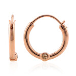 SI1 Argyle-Rose de France-Brillant-Goldohrringe (Annette)