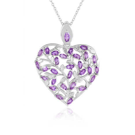 Collana in argento con Ametista Zambiana