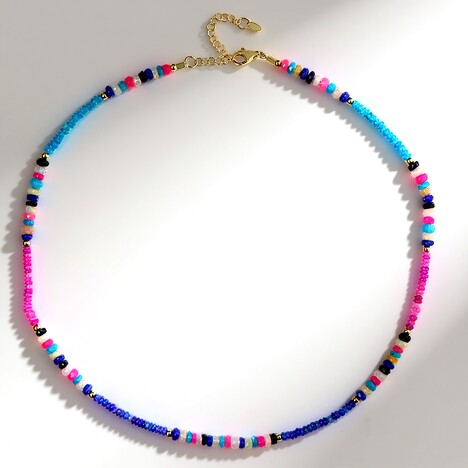 Collana in argento con Opale Blu dell'Etiopia