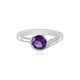 Anello in argento con Ametista Zambiana