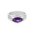 Sibirischer Amethyst-Silberring