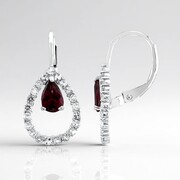Orecchini in argento con Rodolite