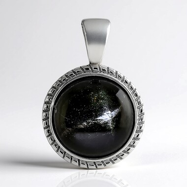 Indian star diopside Silver Pendant