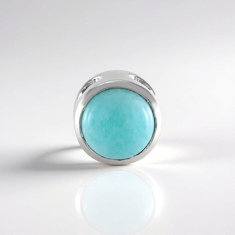 Ciondolo in argento con Amazzonite (MONOSONO COLLECTION)