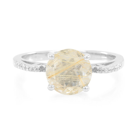 Rutilquarz-Silberring