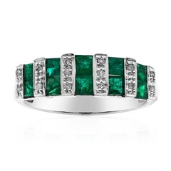 Anillo en oro con Esmeralda de Zambia (CIRARI)