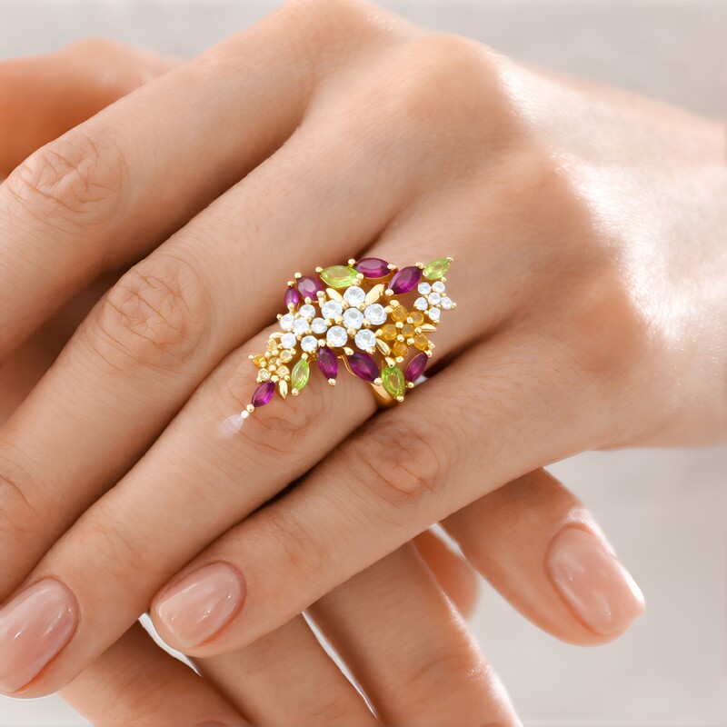 Anillo en plata con Peridoto