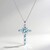 Collana in argento con Topazio Blu Cielo