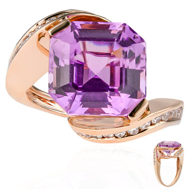 Patroke-Kunzit-Goldring (de Melo)