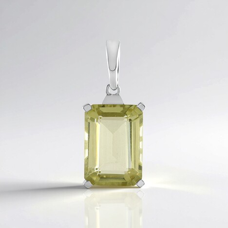 Ciondolo in argento con Quarzo Limone