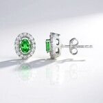 Orecchini in argento con Lemshuku Tsavorite